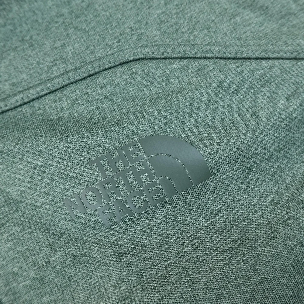North Face Jacket Mens M Green Fleece 1/2 Zip Performance Outdoor Hiking Coat